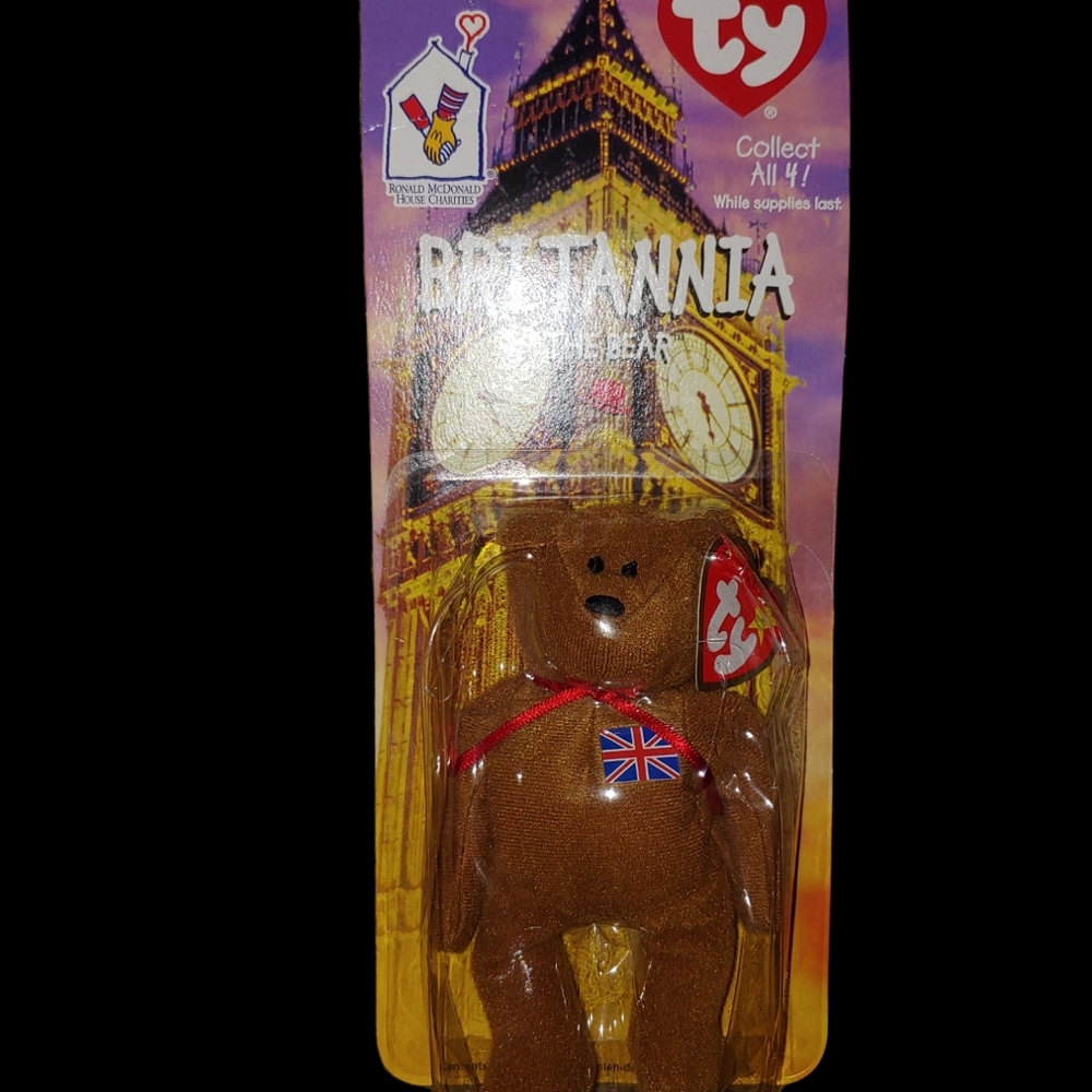 Rare 1997 Beanie Baby Britannia With Tag Errors
